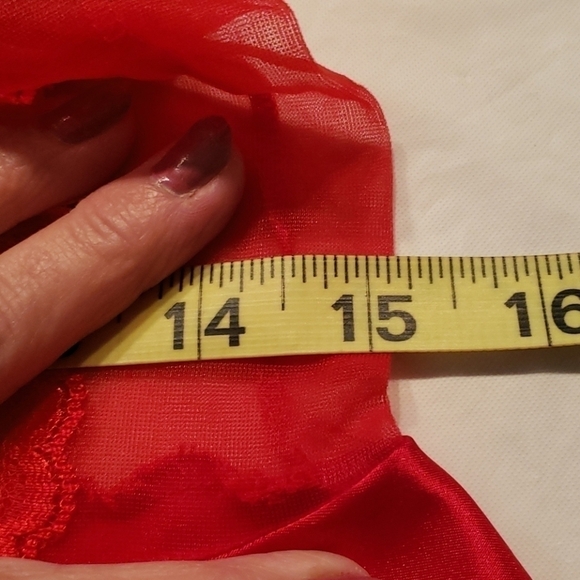 INTIMATO Amore Red Babydoll Teddy Set Satin Lace - Picture 15 of 16